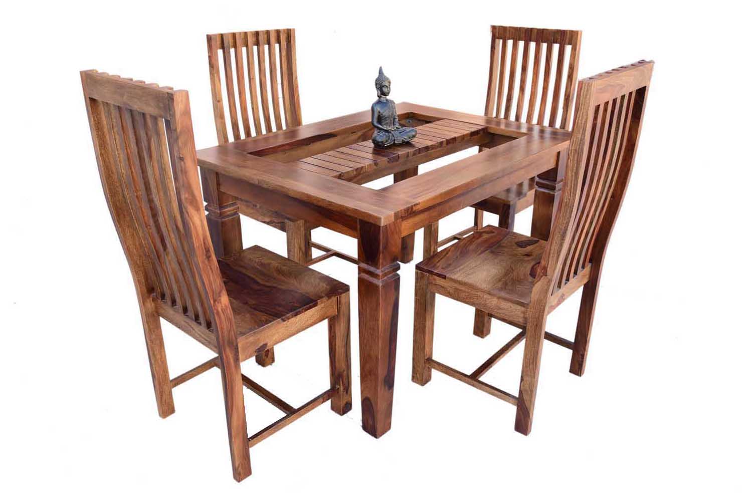 Buy 4-Seater swingo dining table with zernal wooden chair | Dining Room