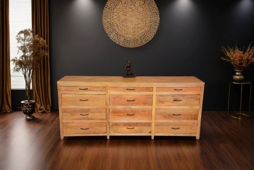 Hoary design rustic  finish chest of drawer 